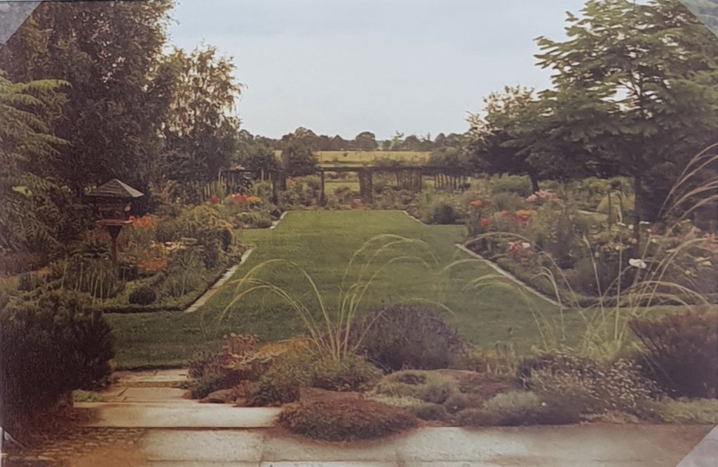 Blick über den Garten Meyer 1985